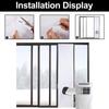 2M/3MAC Window Vent Kit Waterproof Air Conditioner Sealing Cloth Windproof Air Conditioning Baffle AC Window Seal