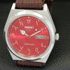 ЯПОНИЯ ВИНТАЖНЫЕ ВОССТАНОВЛЕННЫЕ ЧАСЫ SEIKO 5 АВТОМАТИЧЕСКИЕ 6309A МУЖСКИЕ КРАСНЫЙ ЦИФЕРБЛАТ a441331-5