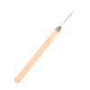 2Pcs Wooden Handle Hook Needle Lace Wig Making Knitting Micro Ring Loop Hair Extension Weaving Crochet Hook Needle Tools