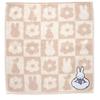 Miffy Towel Powder Color Product Handkerchief, (Beige), Women's, Approx. 25cm, Number 000195-0021-03