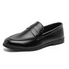 High Quality Men Loafers Comfortable Lightweight Casual Shoes Leather Dress Shoes Slip On Flat Fashion Business Shoes Moccasins