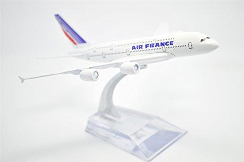 Династия Тан 1/400 16см Air France Airbus A380 Металлическая модель самолета Игрушка