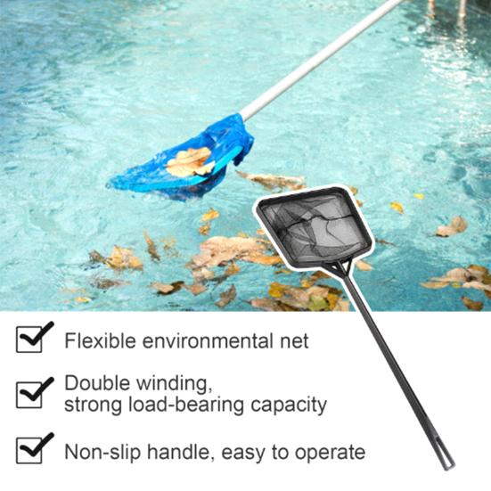 Сетка скиммера для мини-бассейна с мелкоячеистой твердой пластиковой рамкой, портативная большая емкость, тяжелая