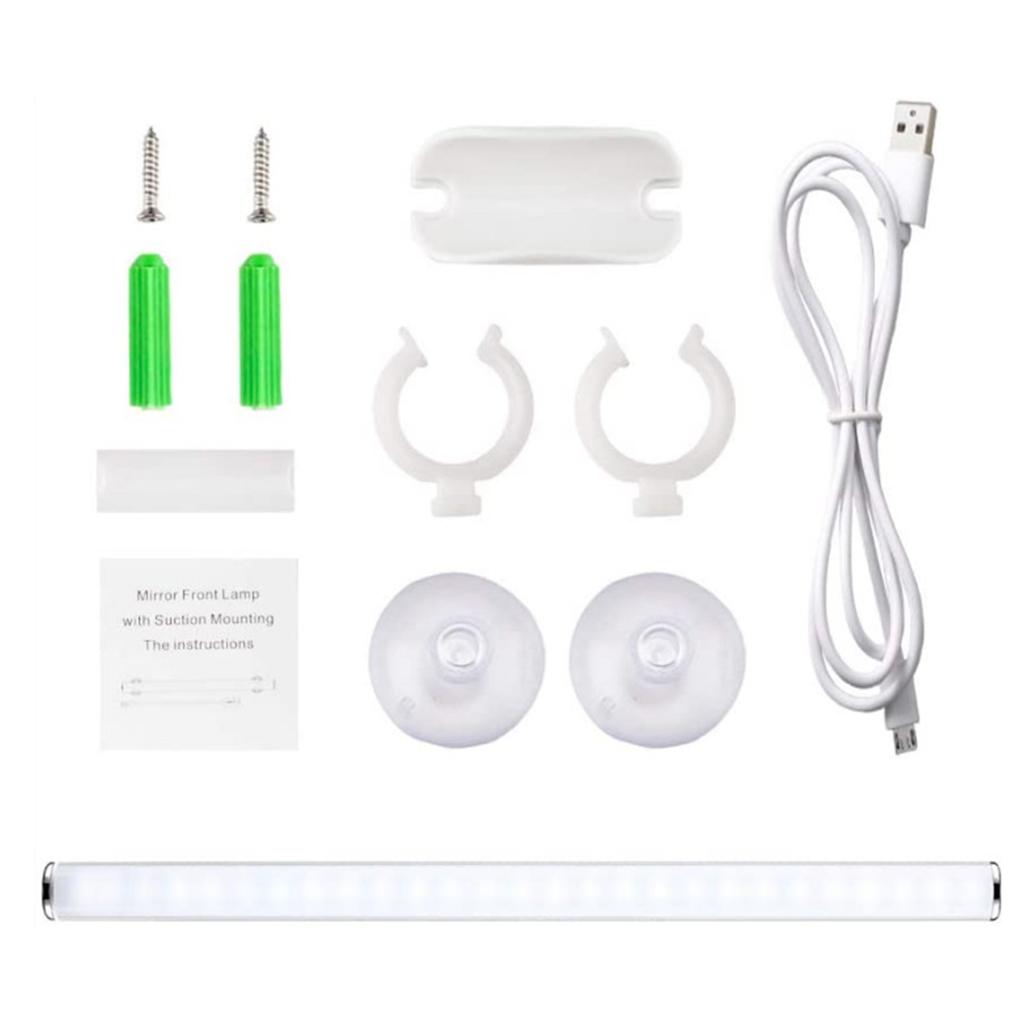 Светодиодные зеркальные фонари, беспроводной портативный перезаряжаемый туалетный столик, 3 яркости, сенсорное управление, макияж