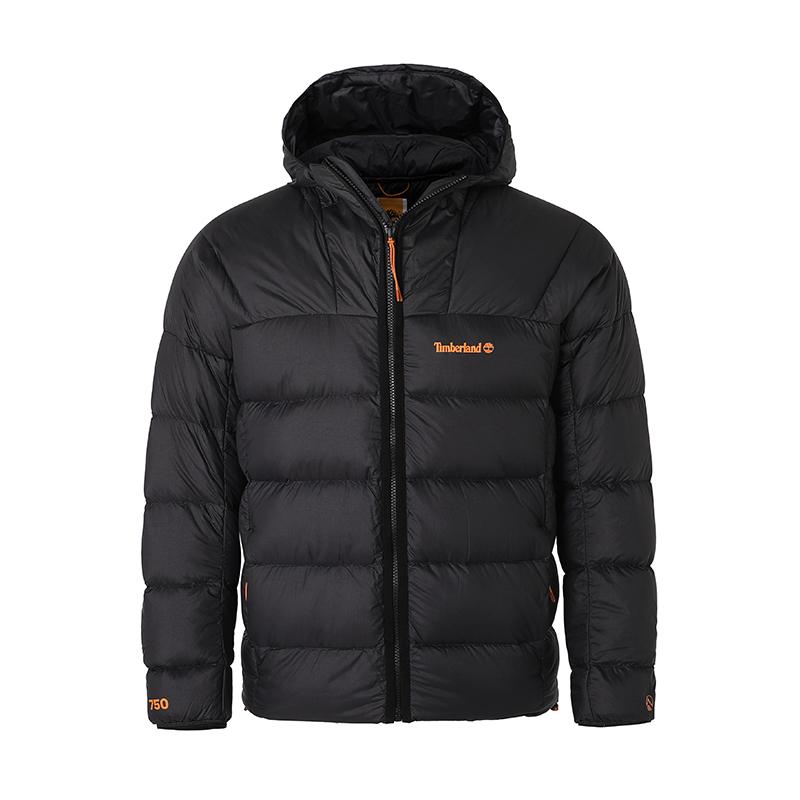 Timberland Водонепроницаемая мужская куртка-пуховик с капюшоном, черная A5M6P-001