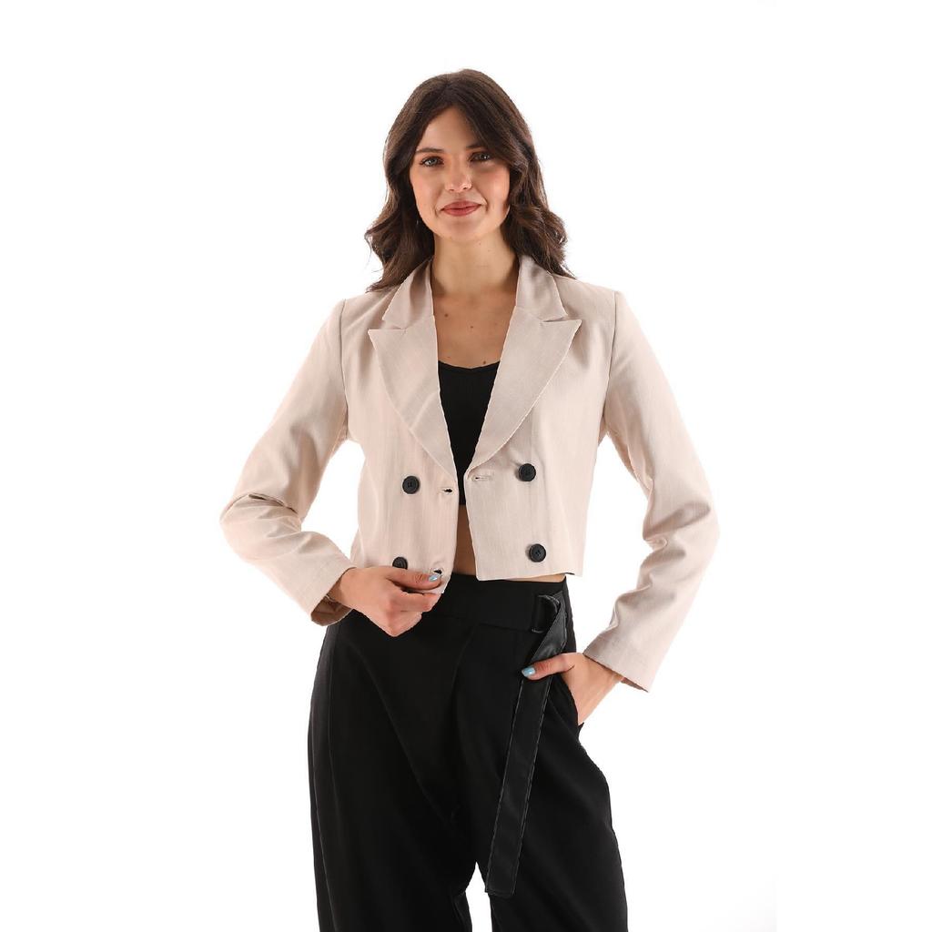 Women's Short Button-closed Blazer Jacket 245071 -