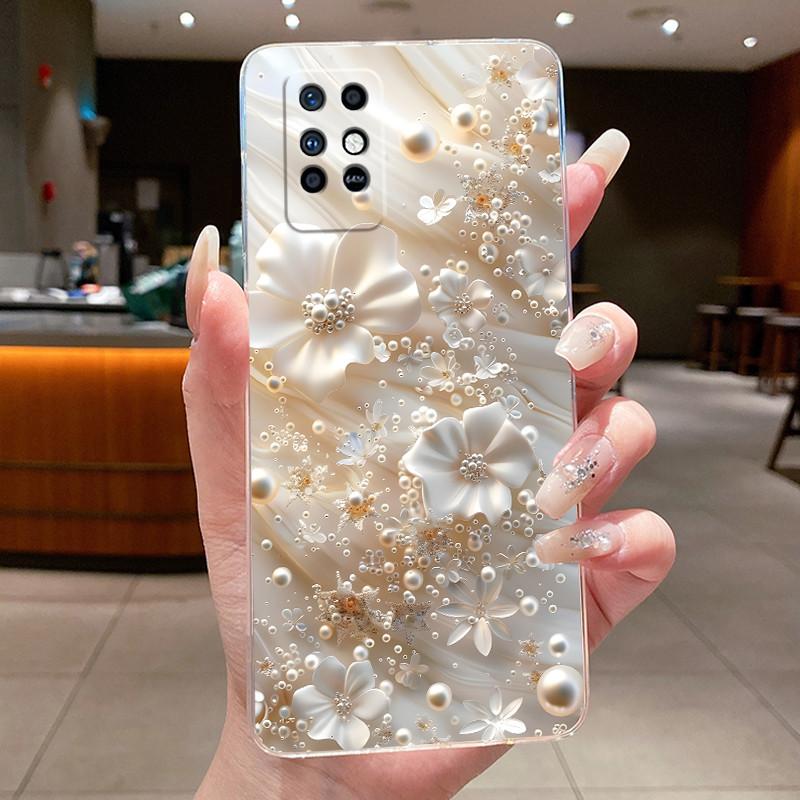 For Infinix Note 8 Casing Luxury Fashion Butterfly Flower Clear TPU Silicone Soft Jelly Cover For Infinix Note8 X692 Phone Case
