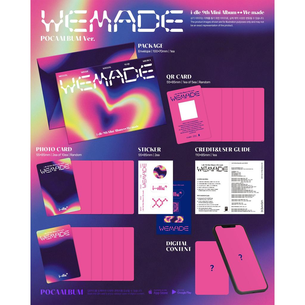 [Предзаказ] i-dle 9-й мини-альбом [We Made] POCAALBUM Вер. (Онлайн-преимущество)