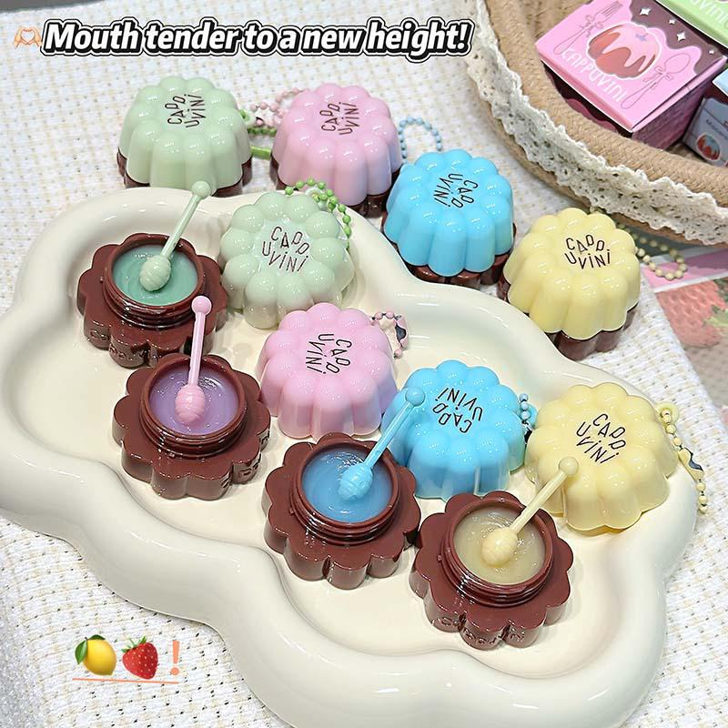 CAPPVINI Гидрогелевая маска-патч для губ Макарон: Увлажняет, Разглаживает Морщинки на Губах и Отшелушивает для Идеального Макияжа на Студенческую Вечеринку.