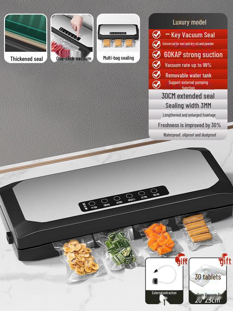 Automatic Vacuum Sealer & Food Packaging Machine for Household Use