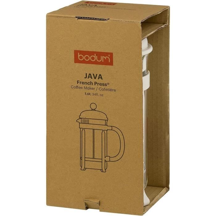 Bodum 1908-913 - CAFETIERE - JAVA Cafetière à piston Blanc 1 L