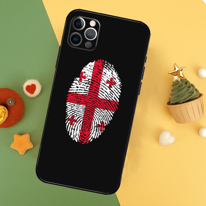 Чехол с флагом Грузии для iPhone 13 12 Mini 11 14 16 15 Pro Max 7 8 Plus X XR XS Max Задняя крышка