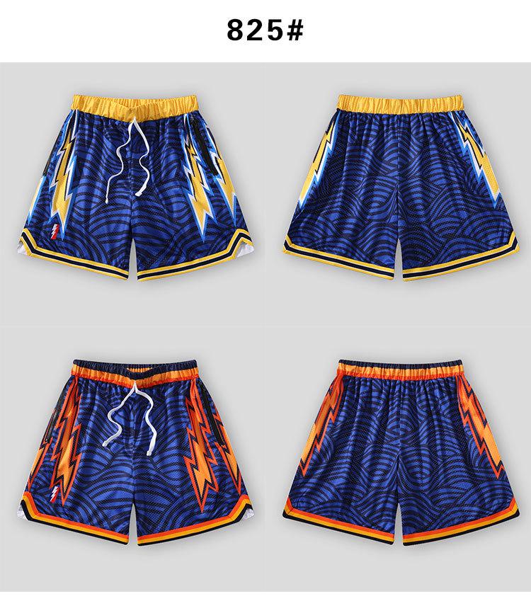 Unisex Retro Mesh Basketball Shorts - Breathable, Double-Layer, Above-Knee Casual Wear for Summer