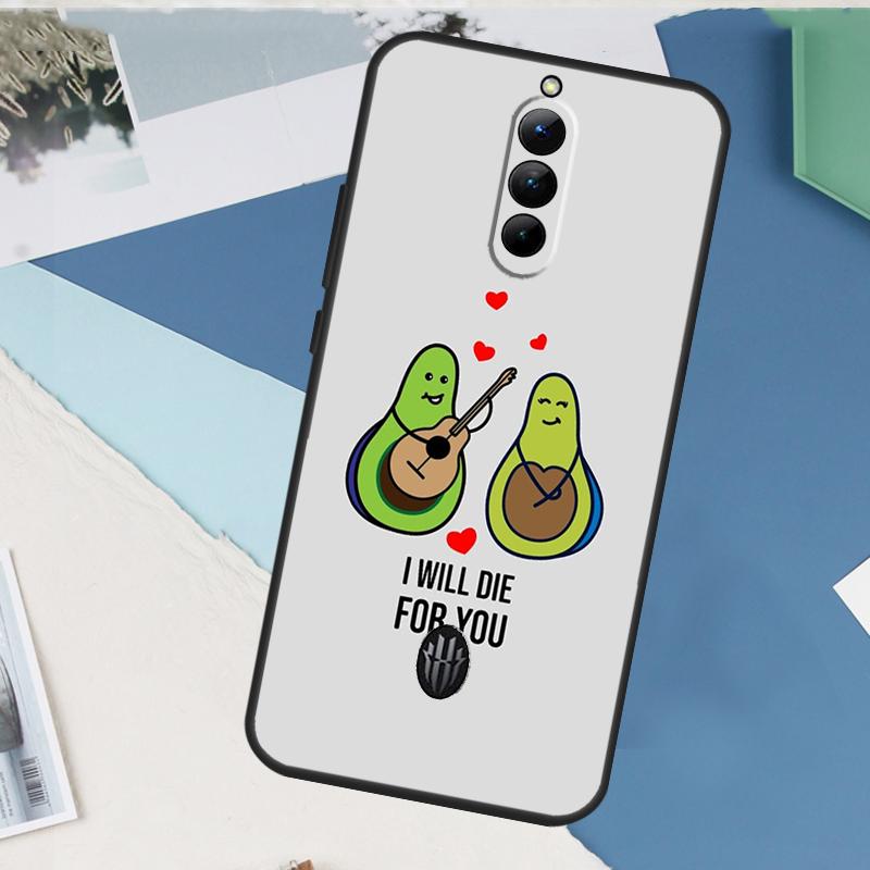 cute cartoon Avocado Fitness Case For ZTE Nubia Red Magic 11 10 9 8 8S 9S 10S Pro Plus 6 7 6S 7S Pro 5G 6R 10 Air Cover