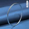925 стерлингового серебра модный 3 мм гладкий браслет модные свадебные украшения