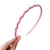 Thin Headband Non Slip Candygirl HeadBands for Girl Wavy HeadBand for Kid Candy Color Headband Plastic Hair Hoop