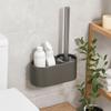 Aluminum Material Wall Mounted Toilet Brush Rustproof Cleaning Toilet Brush Home Cleaning