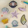 Embroidery Embroidery Sticker DIY Accessories Badge Shoe and Hat Accessories Cartoon Scallop Shell Cloth Label Patch Adhesive Sticker