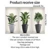 3 Sheets Green Plant Potted Plant Wall Sticker 3D False Window Wall Decals