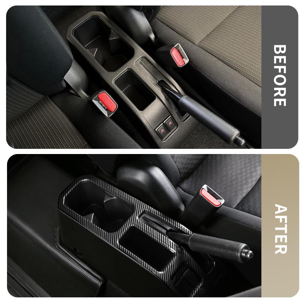 Handbrake Panel Cover For Suzuki Jimny 2018 2019 2020 2021 2022-26 3-Door Center Console Trim Interior Sticker Car Accessories