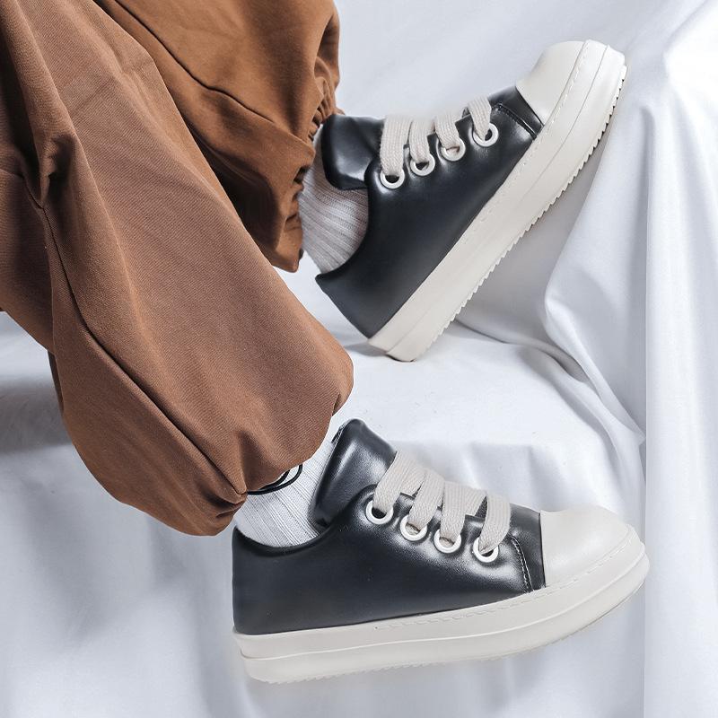 Обувь мужская 2024 осень и зима новая универсальная повседневная обувь нишевая модная обувь обувь для хлеба низкая корейская версия обувь для доски 6261-R