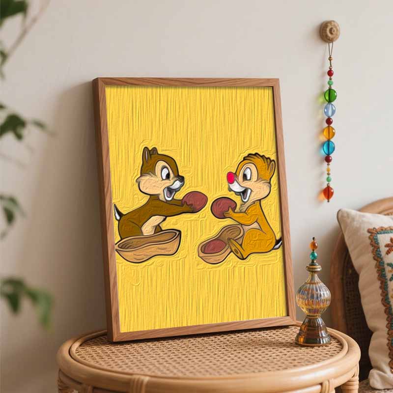 Disney Набор для рисования маслом по номерам Чип и Дейл ручная работа DIY декор для дома подарки настенное искусство картина на холсте для декора гостиной