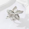 Adjustable Metal Flower Ring Double Layered Irregular Geometric Petal Ring  Trendy