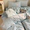 Sleeping grid cotton printed single duvet cover