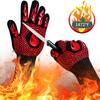 One Piece Barbecue Anti Scalding High Temperature Resistance Oven Gloves 800 Degrees Fireproof Heat Insulation Microwave Gloves