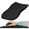 Ergonomic Mouse Pad with Wrist Rest Wear Resistant Breathable Non-Slip Base Stress-relief Memory Foam Wrist Support Mouse Pad