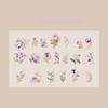 40Pcs/Bag Aesthetic Flower Stickers Pack Fresh Plant Hand Account DIY Material Decorative Stationery Stickers