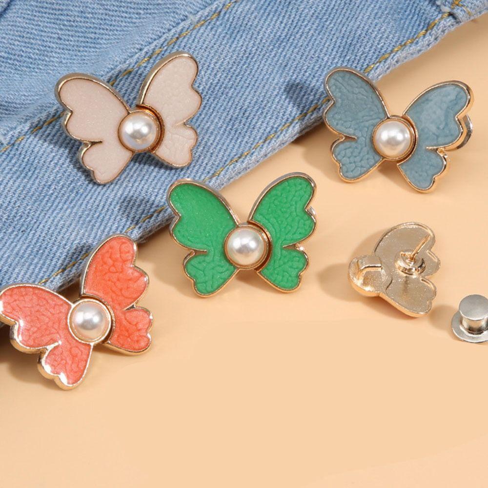 Zinc Zinc Alloy Snap Fastener Pants Pin Removable Clothing Accessories Jean Button Waist Buckle Skirts
