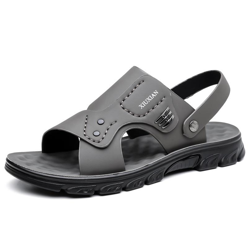 2025 лето новая пляжная обувь двойного назначения мужские нескользящие и износостойкие повседневные сандалии для выхода в свет, обувь для ходьбы по воде 2025