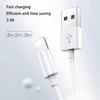 2.4A Fast Charging USB Cable For iPhone 13 12 11 XS XR X 8 7 6S 5S Cord Quick Charge Mobile Phone Cable Fast Data Charger Cable