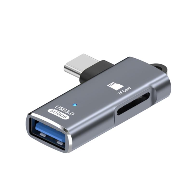 Алюминиевый USB Type-C Линк для передачи данных Маленький кард-ридер для карт памяти USB Быстрый процессор Для камеры Ноутбука Телефона Планшета И Компьютера