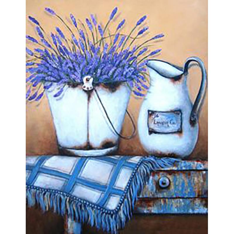 DIY 5D алмазная живопись ваза для цветов комплект для вышивки крестом полная дрель круглая вышивка мозаика стразы подарок настенное искусство домашний декор