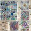 Bohemian Style Shower Curtains Mandala Boho Flowers and Plants Printing Bathroom Curtains Waterproof Polyester Bath Curtain