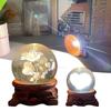 Wood LED USB Home Decoration Crystal Ball Base Crystal Ball Holder Crystal Sphere Base