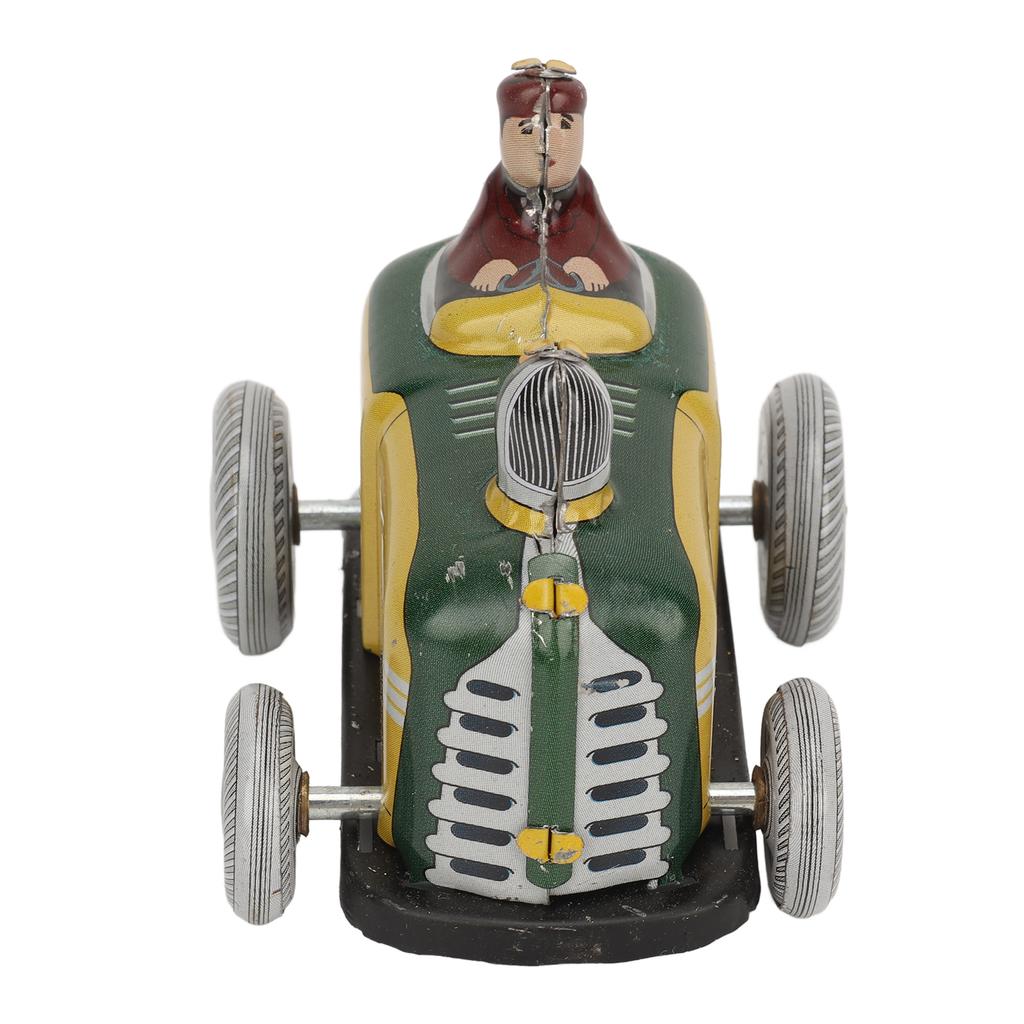 Wind Up Vintage Car Toy Iron Clockwork Retro Car Model Figure Photography Prop Decoration for