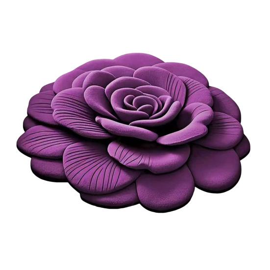 Yousheng Цветочный коврик для пола Нескользящий Впитывающий коврик для ванной 3D Реалистичный цветочный узор Коврик для пола для прихожей Гостиной Ванной Кухни