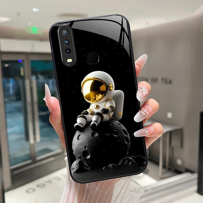 Красивый Цветок Милые Кошки Чехол Для Vivo Y11 2019 1906 Y12 Y17 Y15 Y19 Закаленное Стекло Чехол Для Телефона Защитная Крышка Жесткий Корпус