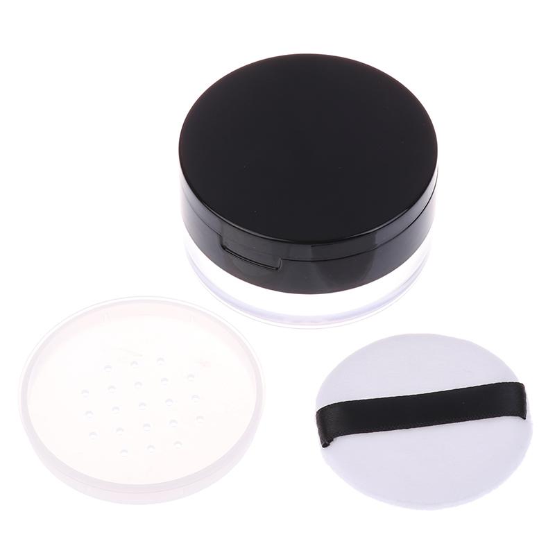 Пудреница Косметический контейнер Дорожный Пустой Многоразовый Косметическая баночка Горшочек Рассыпчатая пудра Сифтер Кейс С зеркалом