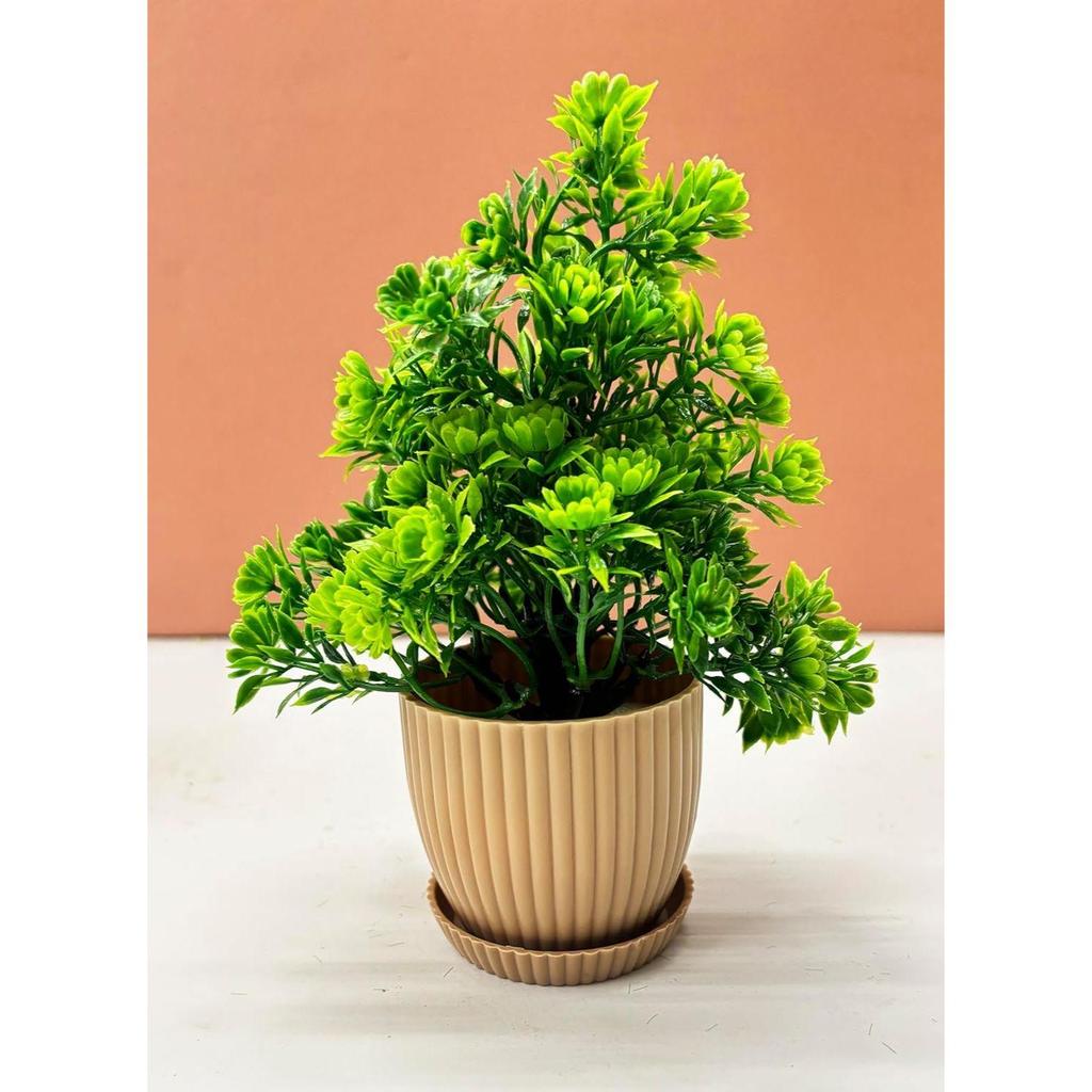 6 Packs Fake Plants Small, Mini Artificial Plants Indoor For Home Farmhouse Bathroom Shelf Décor (Height : 17Cm, Chocolate) - Plastic