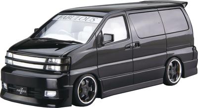 Aoshima Bunka Kyozai 1/24 Серия 'Тюнингованные автомобили' №43 Nissan Fabless APE50 Elgrand '00 Пластиковая модель автомобиля