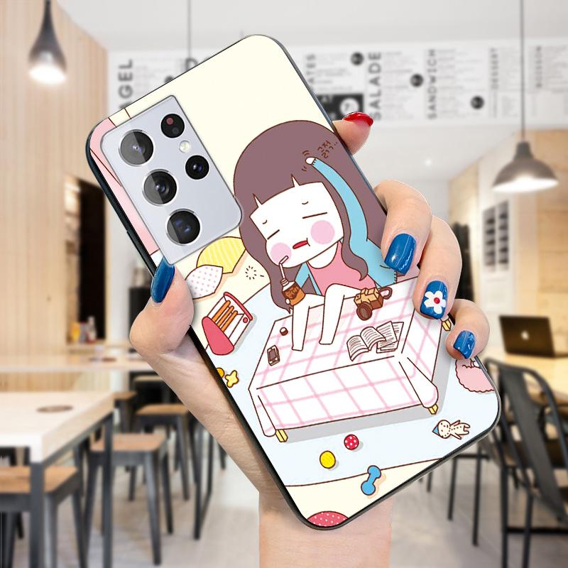 Чехол для телефона с милой мультяшной спортивной девушкой и комиксами