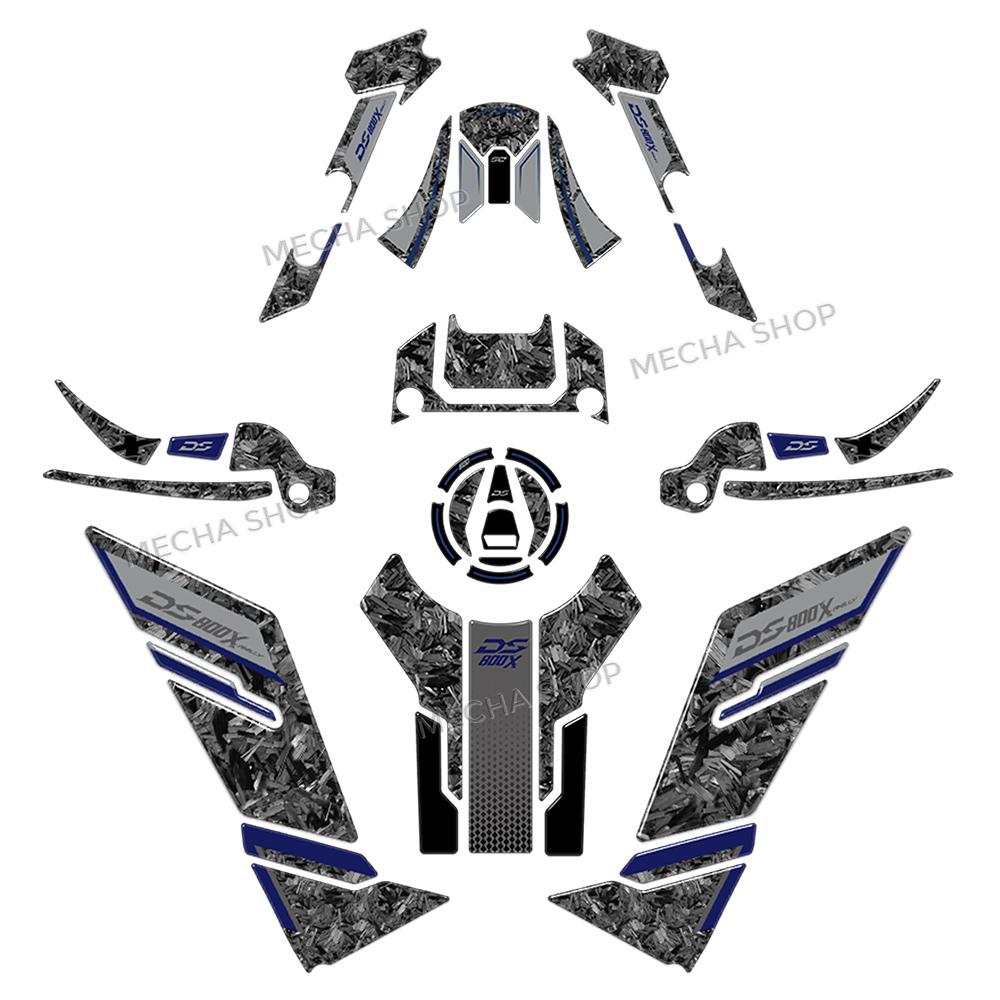 For Voge DS800X 800 DSX DS800 Rally 2025 Motorcycle 3D Stickers Tank Pad Protection Kit Accessories Hand Guard Decal