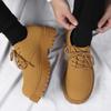 Мужские туфли дерби для большой головы, сеньорский стиль, круглый носок, толстая подошва, увеличивающие рост, кожаные туфли, нескользящие, износостойкие, для улицы