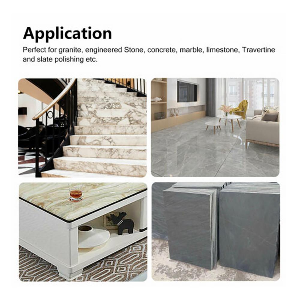 16pcs Diamond Polishing Pads Kit 4 Inch Round Sanding Discs Wet Dry Grinding Wheels Set Diamond Sandpaper for Diamond Granite