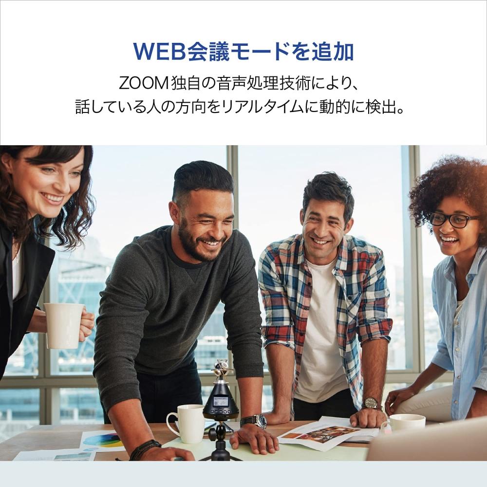 Zoom Zoom Handy Recorder Бинауральный VR Пространственный звук 360º Всенаправленная запись звука Веб-конференция Микрофон Видеоконференция ASMR H3-VR