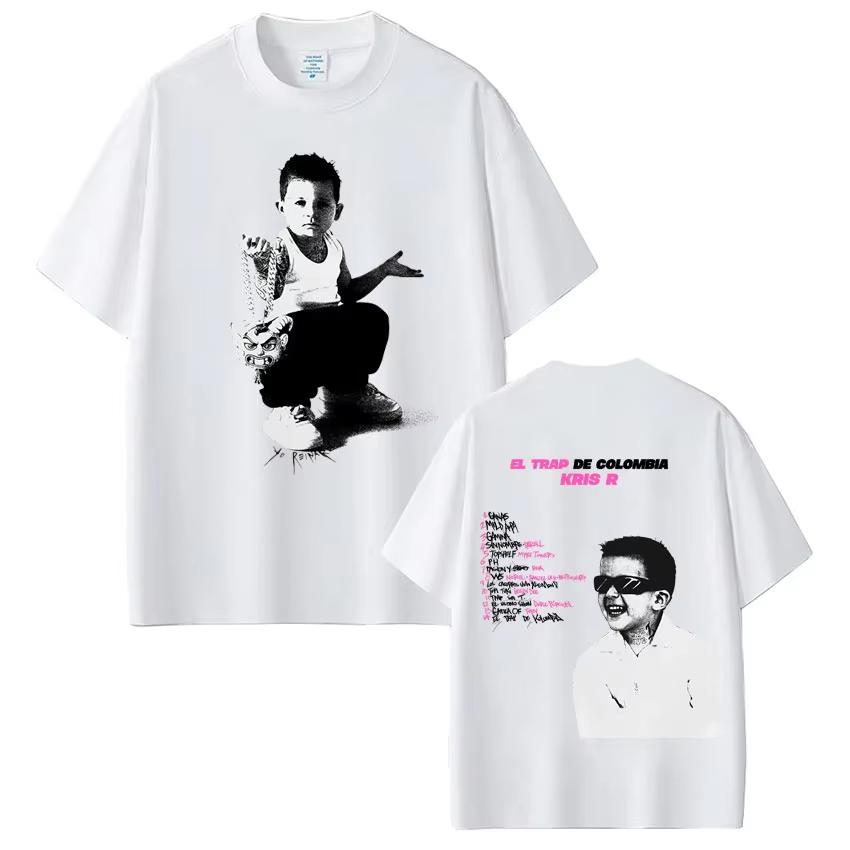 Rapper Kris R New Album 2026 Print Tshirt Men Women Fashion Vintage Tshirt Summer Shortsleeved Top Casual pure Cotton Tshirt